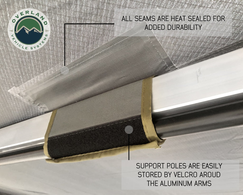 Nomadic Awning 270 Degree - Driver Side Dark Gray Overland Vehicle Systems-7