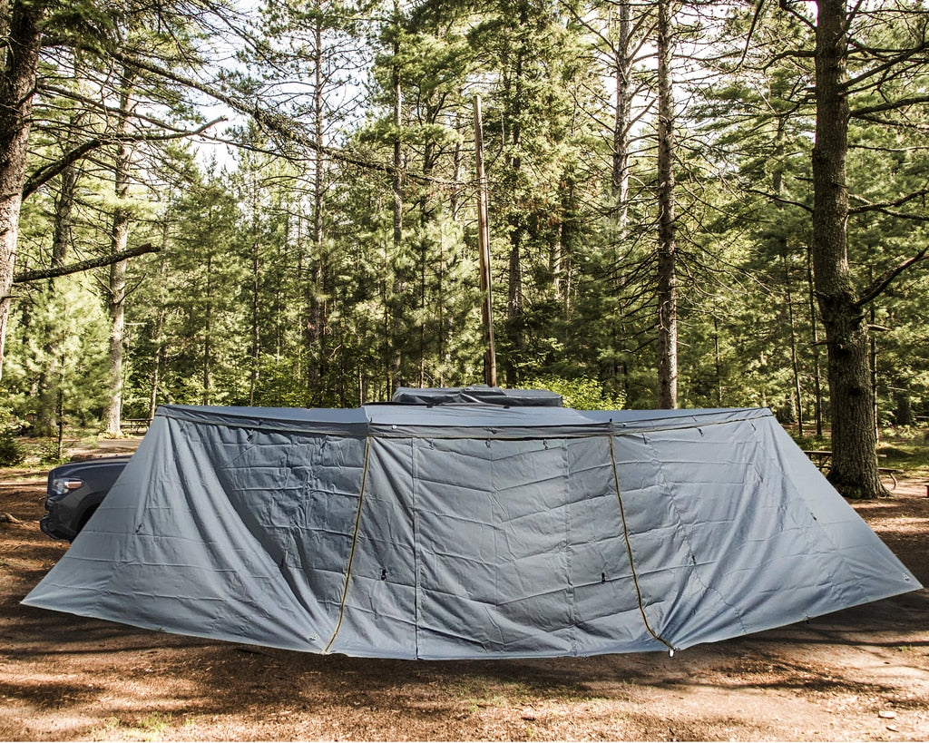 Nomadic Awning 270 Degree - Passenger Side Dark Gray Awning Overland Vehicle Systems-16