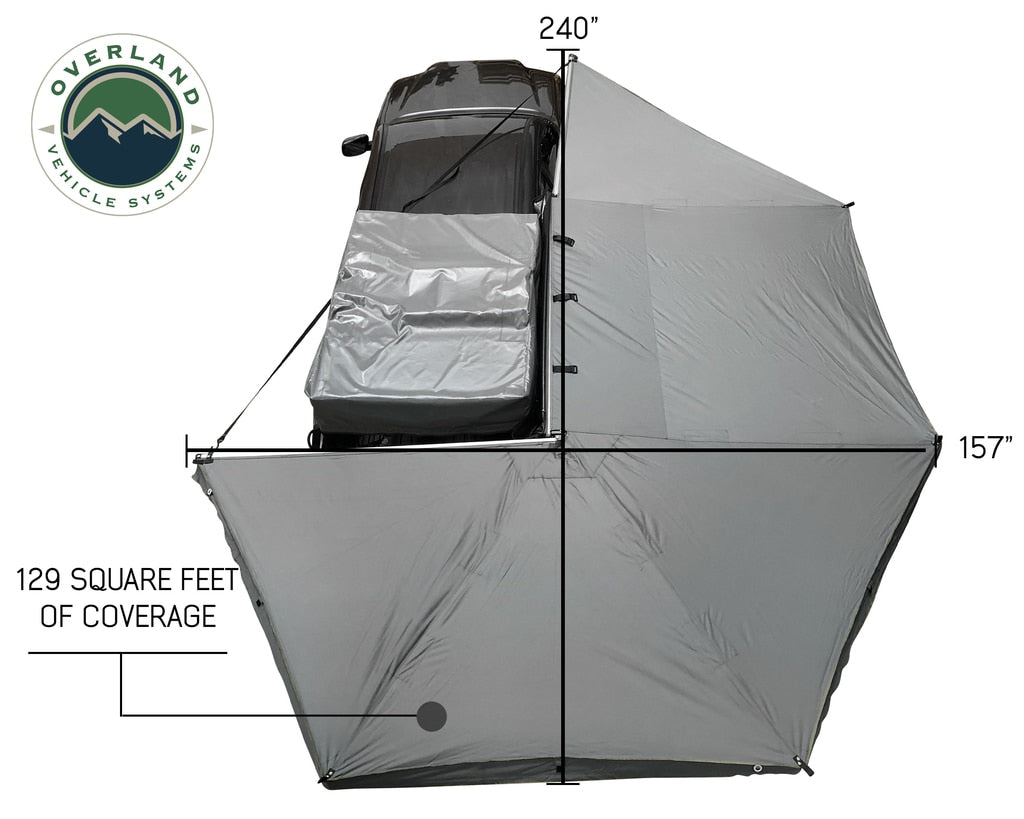 Overland Vehicle Systems Nomadic Awning 270 Awning with Walls Passenger Overland Vehicle Systems