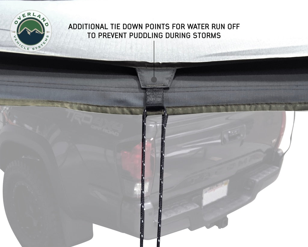Overland Vehicle Systems 270 Degree Awning Free Standing - Nomadic 270 LT - Dark Gray Overland Vehicle Systems