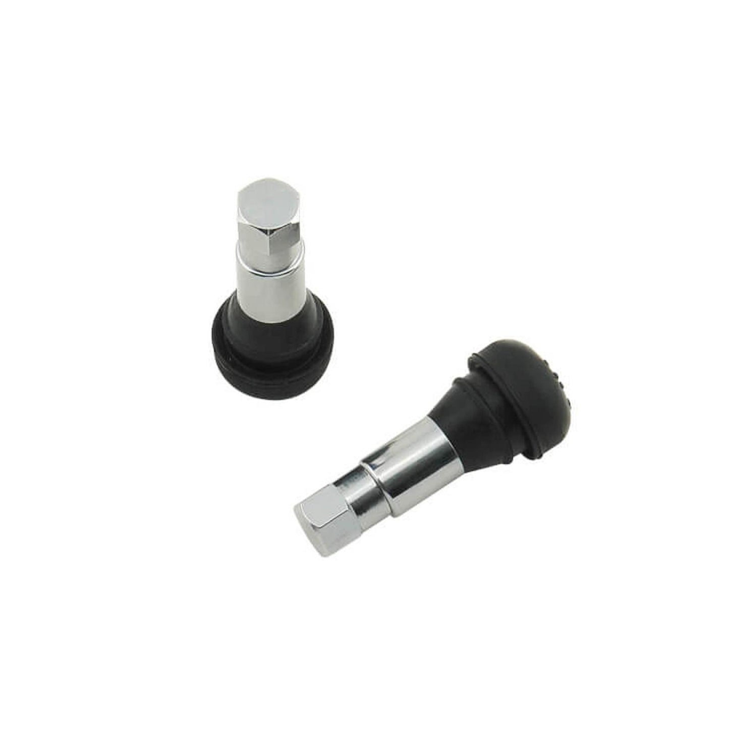 Chrome Tire Valve Stems Stock length Fits Most Wheels with a Standard .453 Inch Valve Stem Hole Mr Gasket