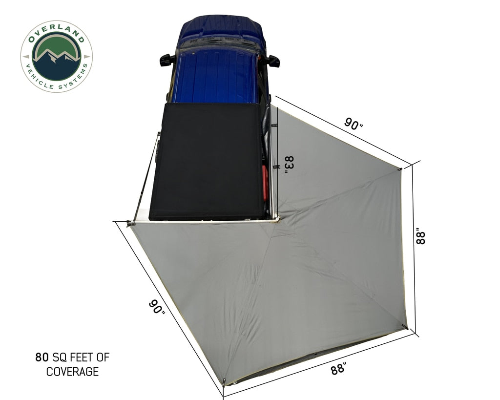 Overland Vehicle Systems 270 LT Awning - Passenger Side 270 degree awning Overland Vehicle Systems