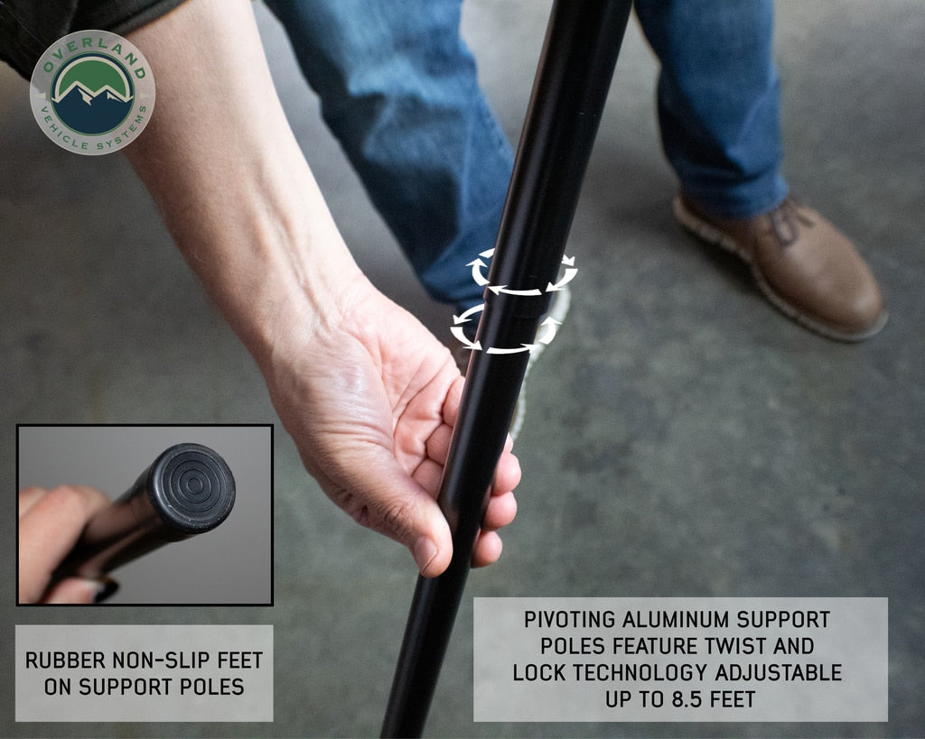 Overland Vehicle Systems 270 LT Awning - Passenger Side 270 degree awning Overland Vehicle Systems