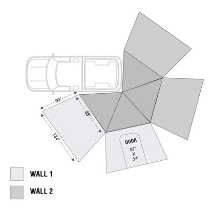 Freestanding 270 LT Degree Awnings With Walls Driver Side Overland Vehicle Systems-6