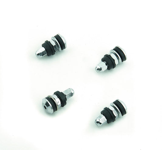 Chrome Tire Valve Stems Shorty with Screw-On Mounting Fits Most Wheels with a Standard .453 Inch Valve Stem Hole Mr Gasket