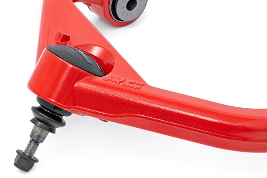 Red Forged Upper Control Arms 3 Inch Lift Silverado/Sierra 2500HD/3500HD (20-26) Rough Country-1