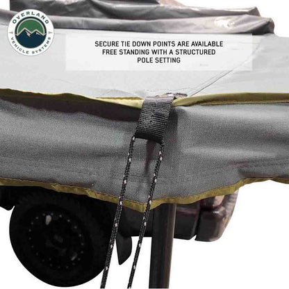 HD Nomadic 180 LTE - Awning, Grey Body, Green Trim and Black Travel Cover Overland Vehicle Systems-7