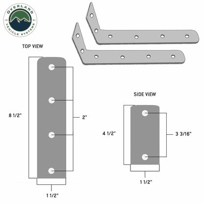HD Nomadic 180 LTE - Awning, Grey Body, Green Trim and Black Travel Cover Overland Vehicle Systems-12