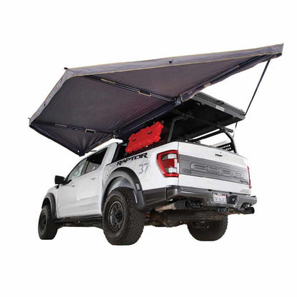 HD Nomadic 180 LTE - Awning, Grey Body, Green Trim and Black Travel Cover Overland Vehicle Systems