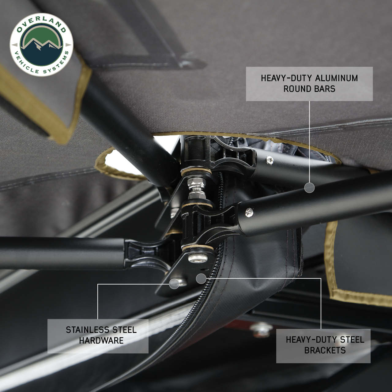 Overland Vehicle Systems Nomadic 270 LTE Driver Side 270 Degree Awning Premium Overland Vehicle Systems