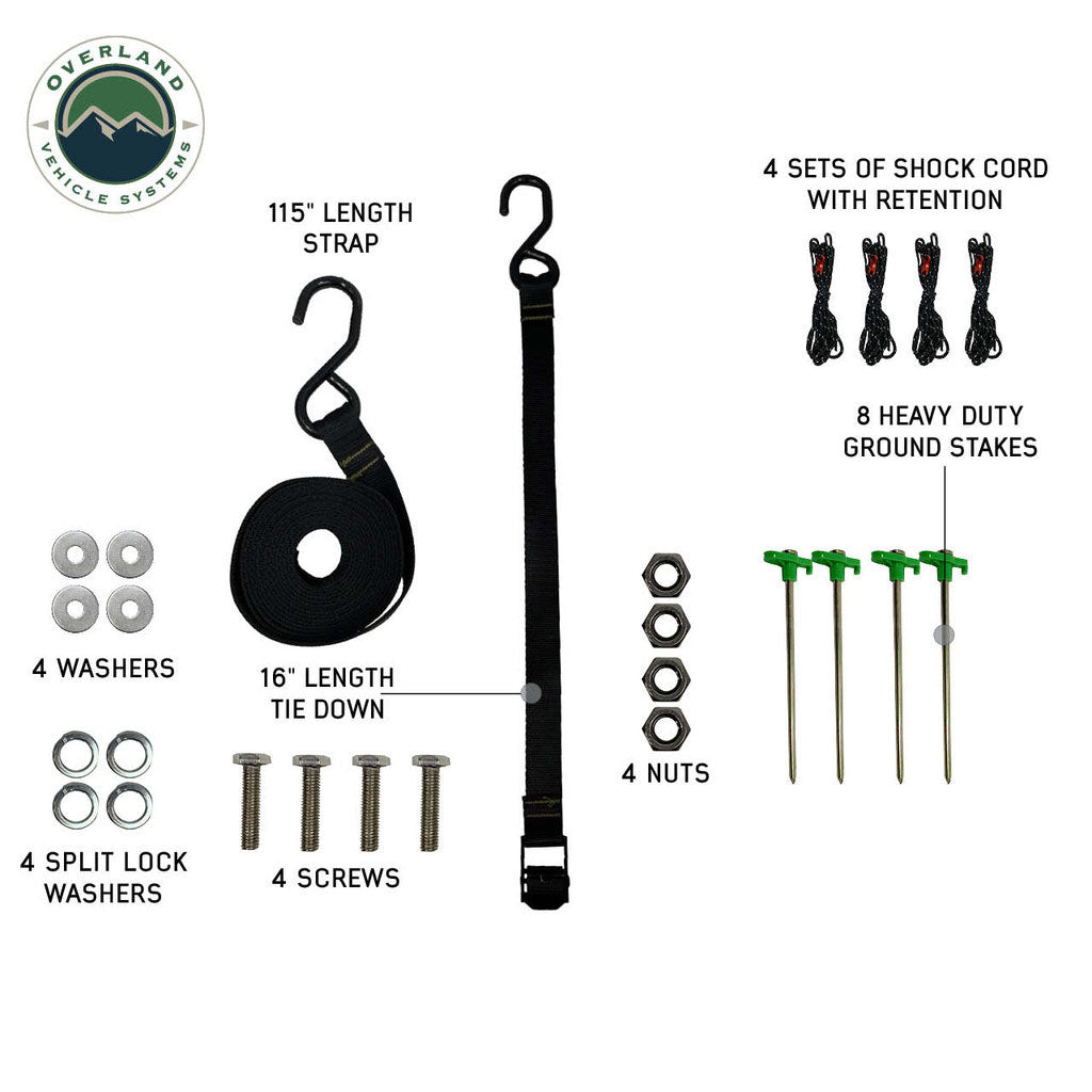Overland Vehicle Systems Nomadic 270 LTE Passenger Side 270 Degree Awning Overland Vehicle Systems