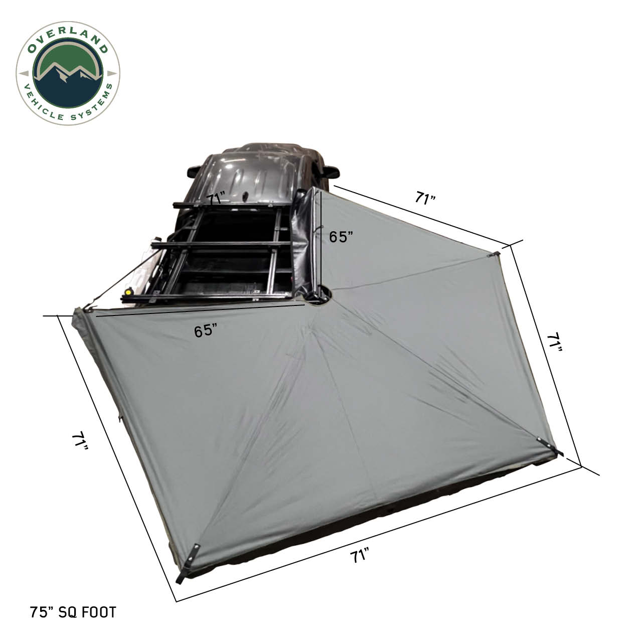 Overland Vehicle Systems Nomadic 270 LTE Passenger Side 270 Degree Awning Overland Vehicle Systems