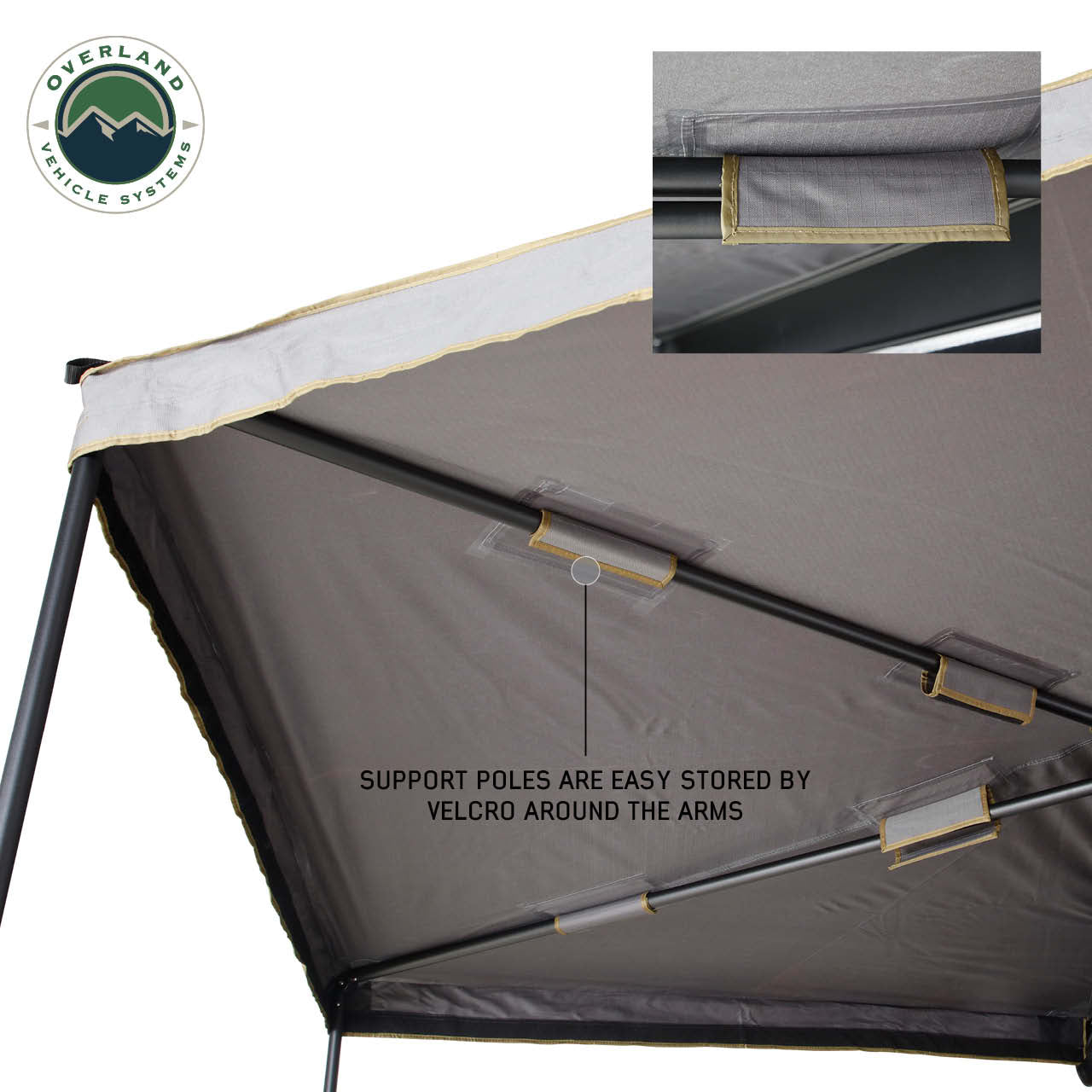 Overland Vehicle Systems Nomadic 270 LTE Passenger Side 270 Degree Awning Overland Vehicle Systems