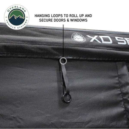 XD Nomadic 270 - Awning Wall 3 W/Black Out, Passenger Side, Black Body, Black Trim W/Storage Bag Overland Vehicle Systems-10