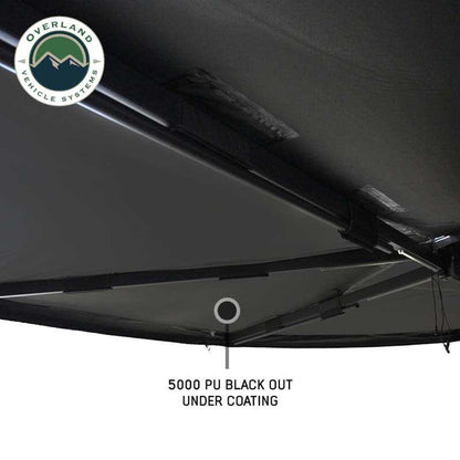 XD Nomadic 270 - Awning, Lights, Black Out, Wall Kit, Driver Side, Black Body, Black Trim and Black Travel Cover Overland Vehicle Systems-9