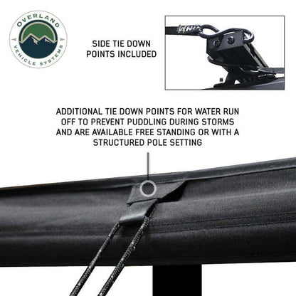 XD Nomadic 270 - Awning, Lights, Black Out, Wall Kit, Passenger Side, Black Body, Black Trim and Black Travel Cover Overland Vehicle Systems-11