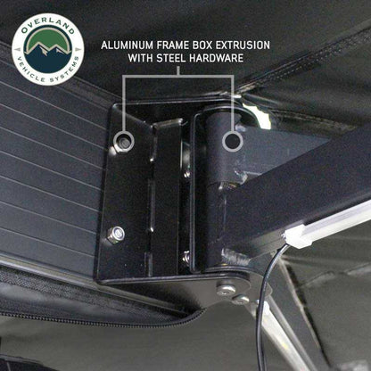 XD Nomadic 270 - Awning, Lights, Black Out, Wall Kit, Passenger Side, Black Body, Black Trim and Black Travel Cover Overland Vehicle Systems-15