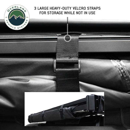 XD Nomadic 270 - Awning, Lights, Black Out, Wall Kit, Passenger Side, Black Body, Black Trim and Black Travel Cover Overland Vehicle Systems-17