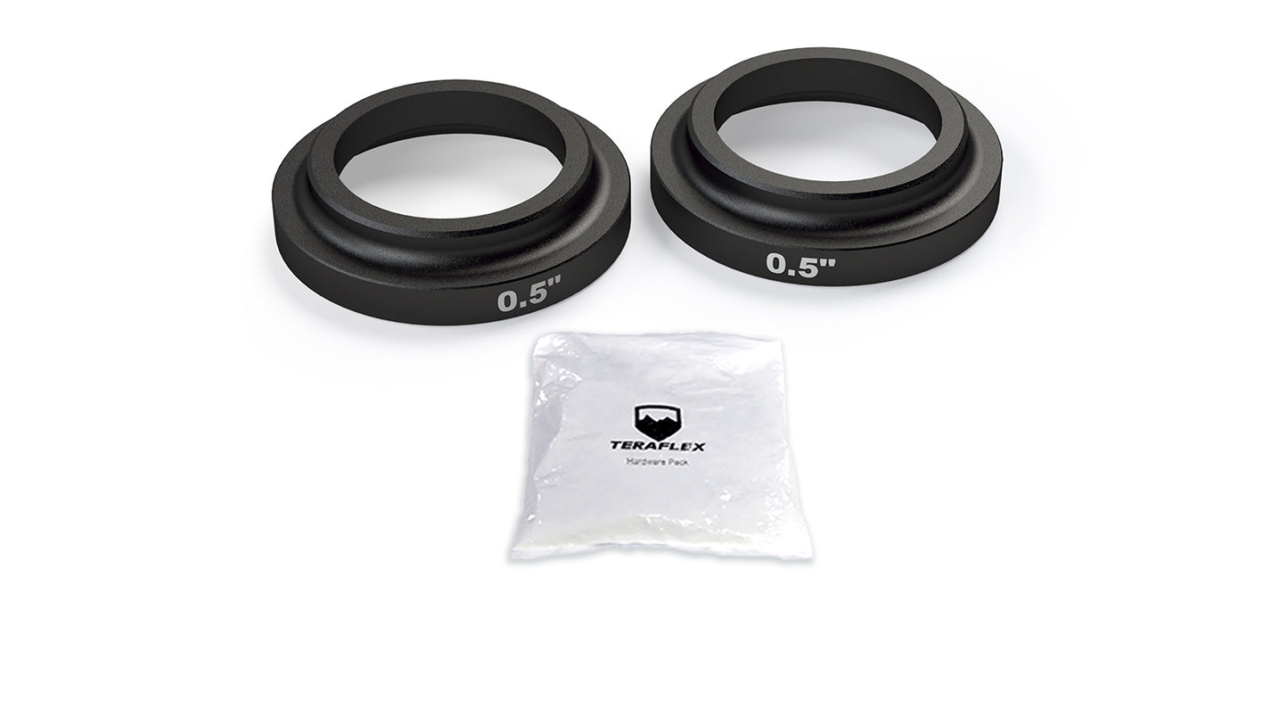 20-Up Jeep Gladiator 0.5 Inch Bump Stop Strike Pad Shim Kit Rear Upper TeraFlex