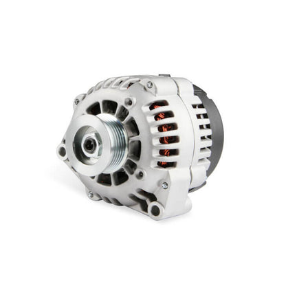 Alternator with 105 Amp Capability Smaller Lighter Alternator for Use with Accessory Brackets This Alternator Is Recommended for Use with the LS Low-Mount Accessory Brackets But CAN Also Be Used Where Clearance Matters on All Other LS Brackets Holley