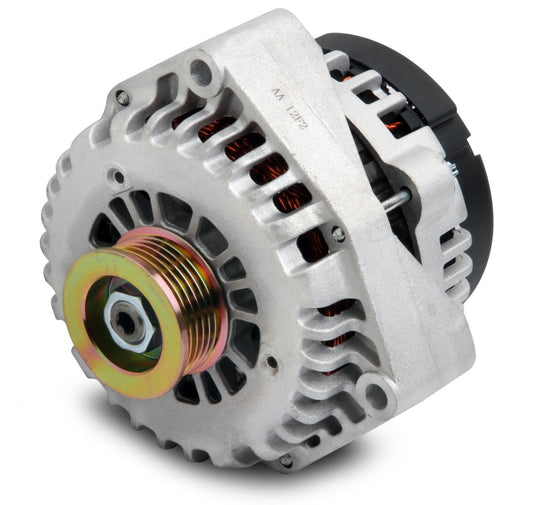 Alternator with 130 Amp Capability This Alternator Looks at Home on All Driver's Side LS Brackets When Properly Installed, the Additional Amperage from This Unit Will Assure Solid Voltage Even with High Consuming Electrical Accessories Holley