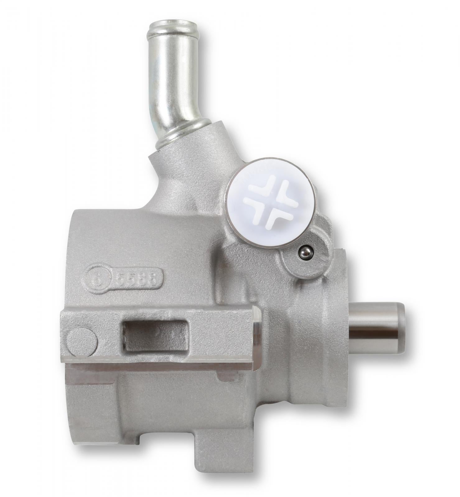 Power Steering Pump Assembly, Aluminum Corvette Power Steering Pump Assembly, Aluminum Saginaw (TC) with Bearing Supported Shaft Holley-2