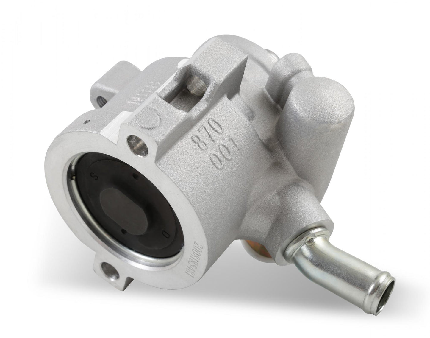 Power Steering Pump Assembly, Aluminum Corvette Power Steering Pump Assembly, Aluminum Saginaw (TC) with Bearing Supported Shaft Holley-3