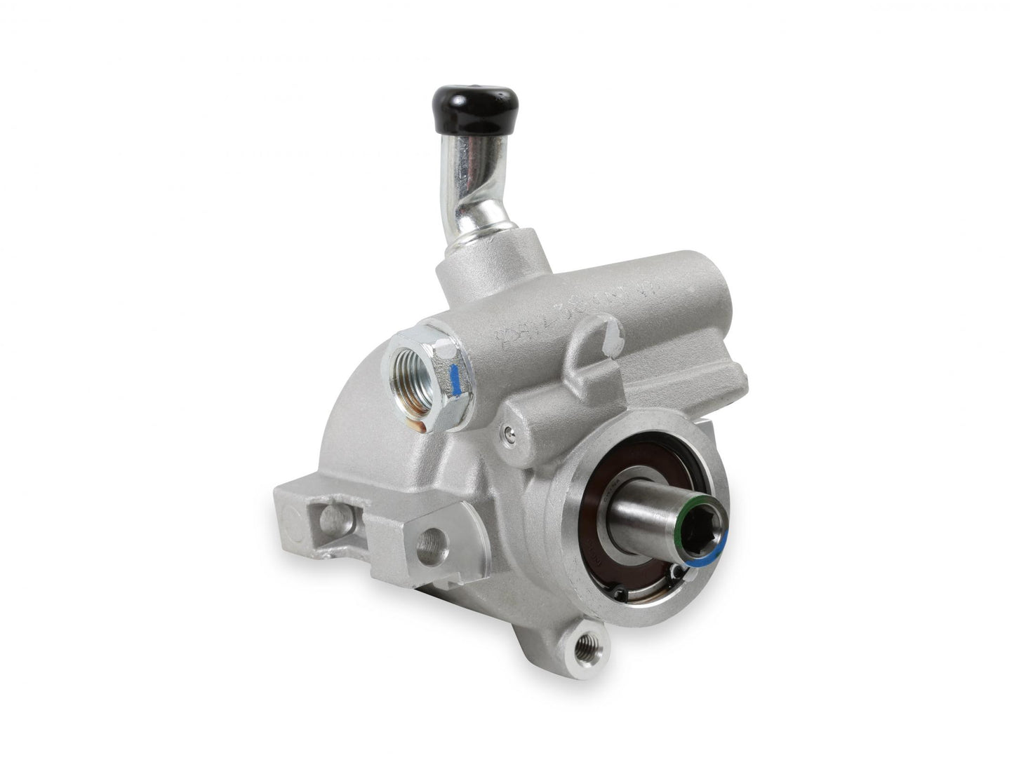 Power Steering Pump Assembly, Aluminum Corvette Power Steering Pump Assembly, Aluminum Saginaw (TC) with Bearing Supported Shaft Holley-6