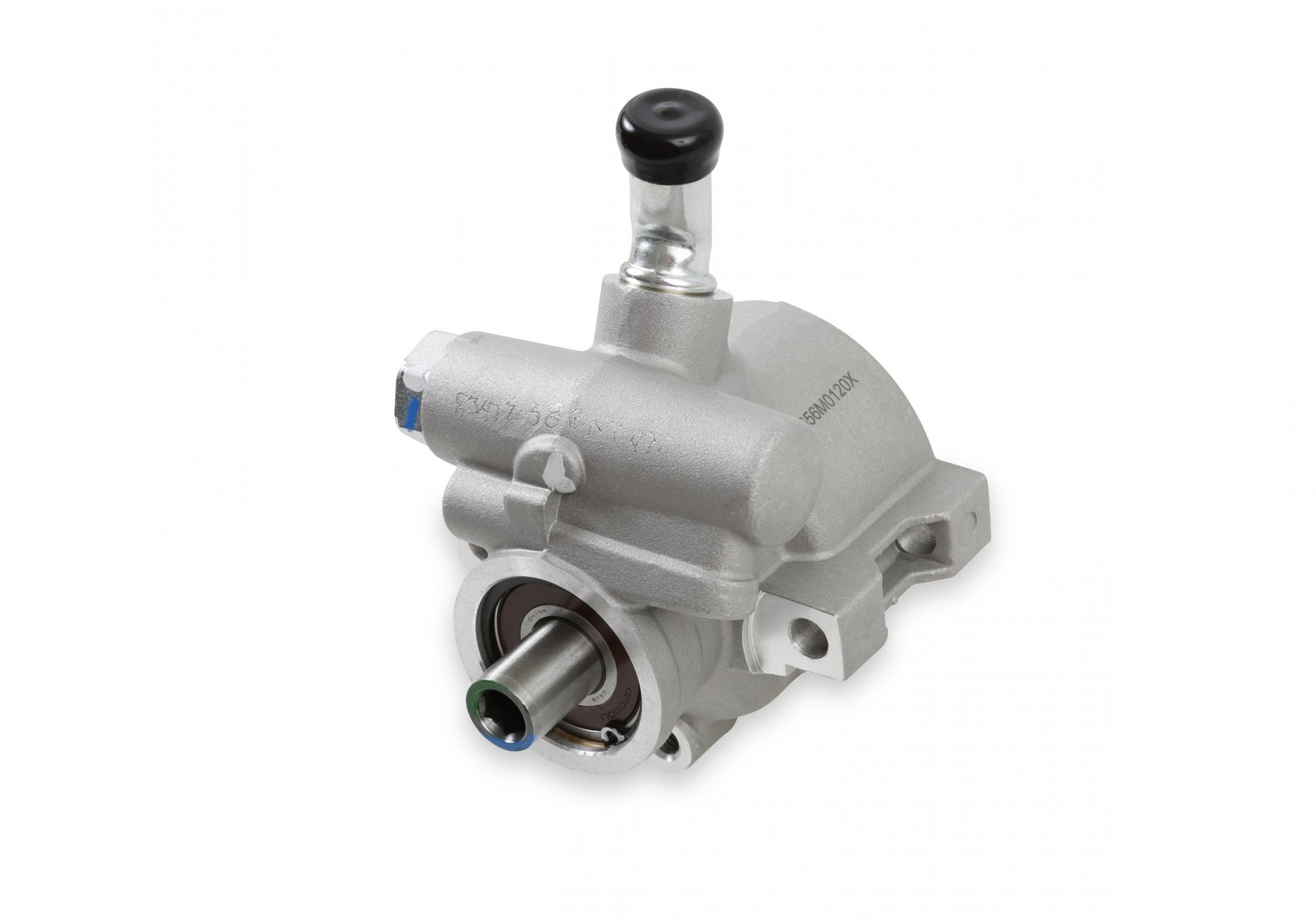 Power Steering Pump Assembly, Aluminum Corvette Power Steering Pump Assembly, Aluminum Saginaw (TC) with Bearing Supported Shaft Holley-7