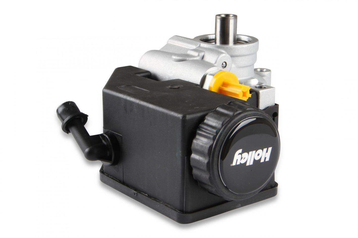 Power Steering Pump W/ Reservoir Replacement Power Steering Pump Saginaw Type II, for Use W/ 2014 & Up Gen III Hemi Engines (5.7L and 6.4L) & Godzilla High-Mount Accessory Drive System Holley-1