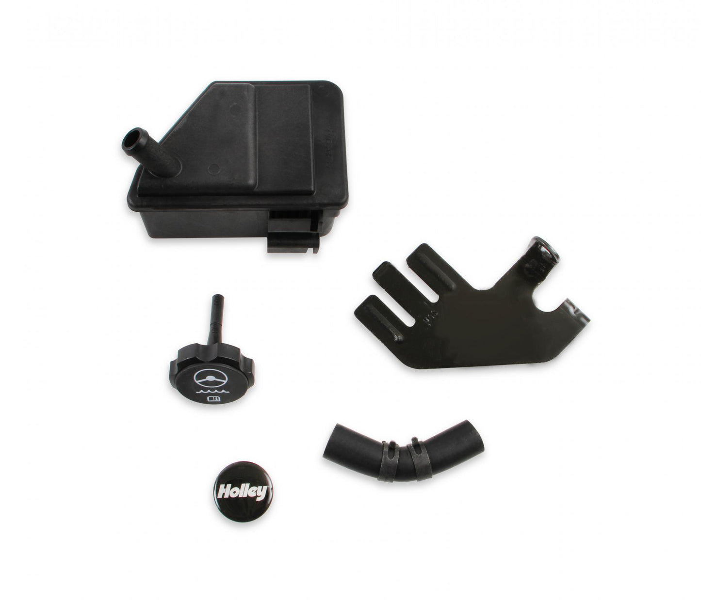 P/S Reservoir Kit for LS Brackets Kit Includes Everything Needed to Add a Power Steering Fluid Reservoir to Any of 's Driver's Side LS Accessory Drive Brackets Holley-1