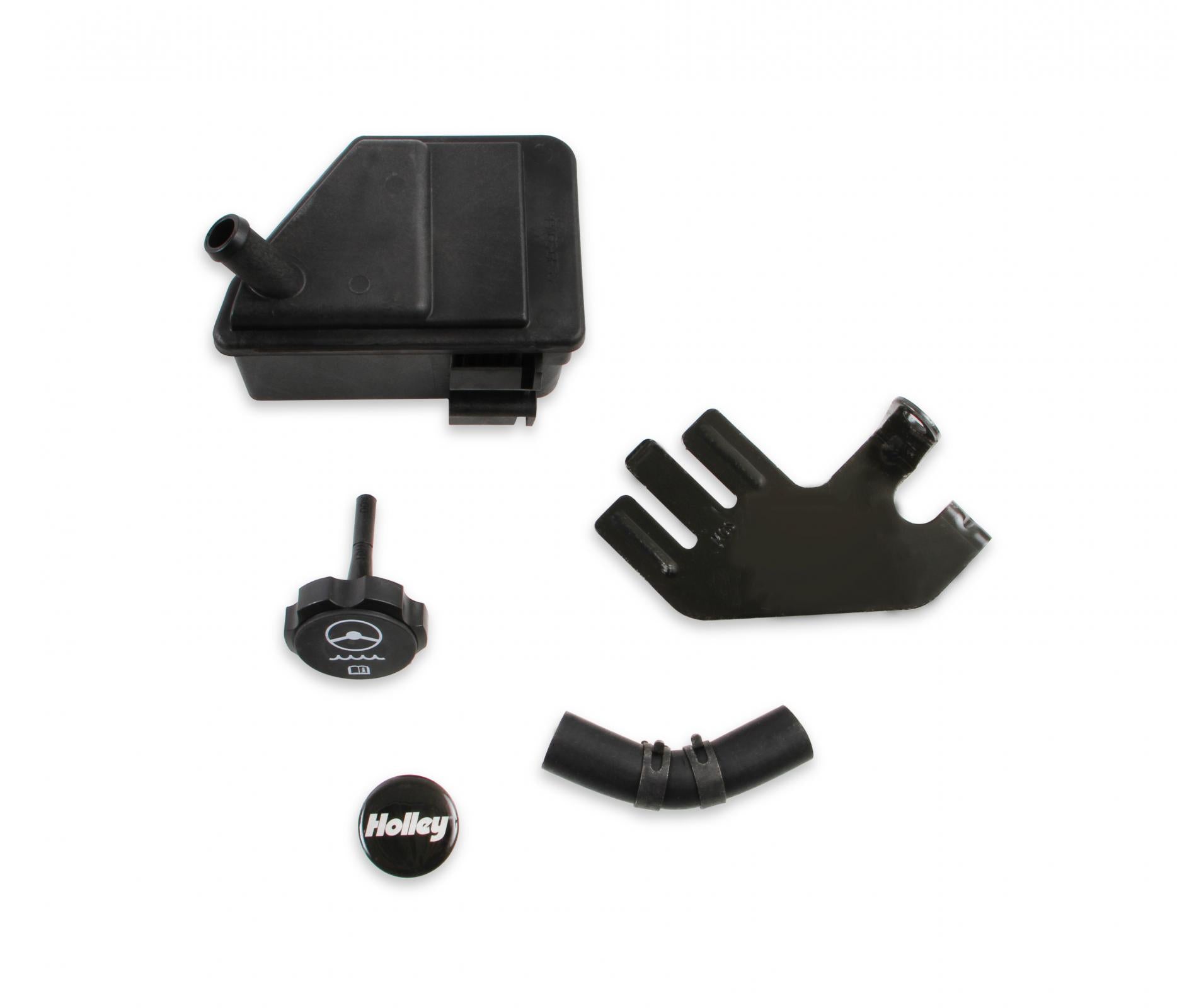 P/S Reservoir Kit for LS Brackets Kit Includes Everything Needed to Add a Power Steering Fluid Reservoir to Any of 's Driver's Side LS Accessory Drive Brackets Holley-1