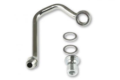 Power Steering Hardline for Saginaw Type II Pumps Fits Gen III Hemi Engines Steel with Nickel Plating Use W/ Pump 198-104 or Pump Kit 97-382 Holley-1