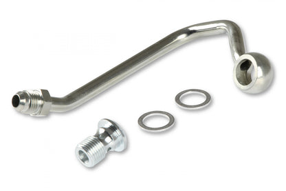 Power Steering Hardline for Saginaw Type II Pumps Fits Gen III Hemi Engines Steel with Nickel Plating Use W/ Pump 198-104 or Pump Kit 97-382 Holley-2