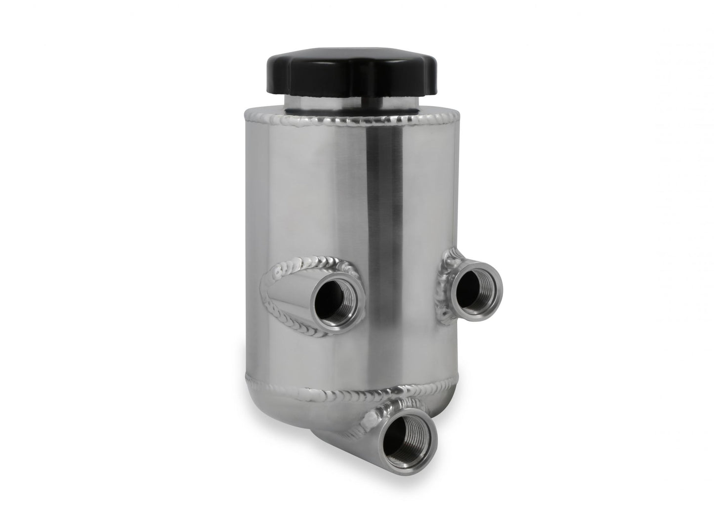 Power Steering Remote Reservoir Polished Aluminum Universal Polished Aluminum for Custom & Racing Applications Holley-1