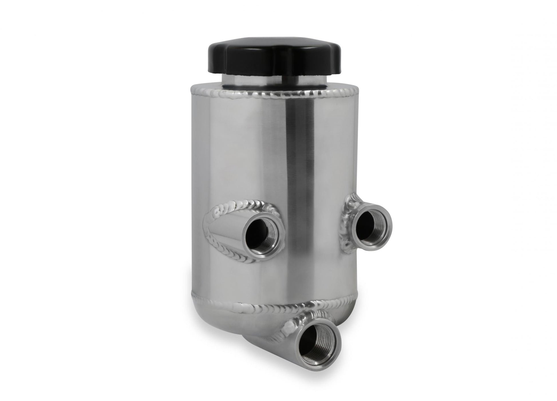 Power Steering Remote Reservoir Polished Aluminum Universal Polished Aluminum for Custom & Racing Applications Holley-1