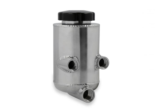 Power Steering Remote Reservoir Polished Aluminum Universal Polished Aluminum for Custom & Racing Applications Holley-1