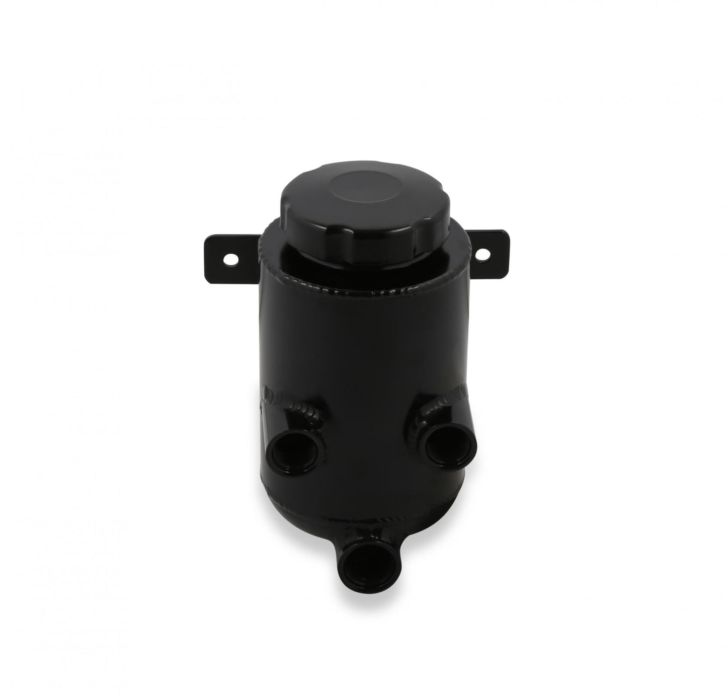 Power Steering Remote Reservoir Black Aluminum with Bracket Universal Black Aluminum with Mounting Bracket for Panel Mounting to the Firewall or Inner Fender Holley-3