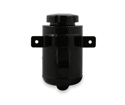 Power Steering Remote Reservoir Black Aluminum with Bracket Universal Black Aluminum with Mounting Bracket for Panel Mounting to the Firewall or Inner Fender Holley-4