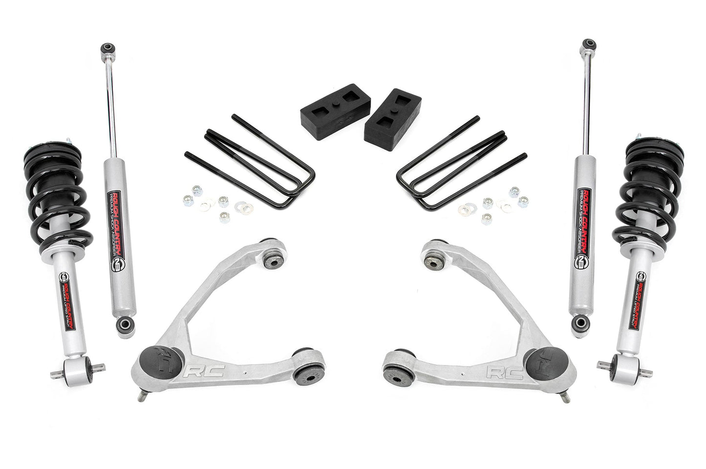 3.5 Inch Lift Kit Cast Steel N3 Strut Silverado/Sierra 1500 (14-16) Rough Country