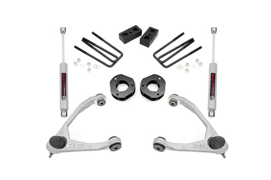 3.5 Inch Lift Kit Forged UCA Cast Steel Silverado/Sierra 1500 (07-16) Rough Country