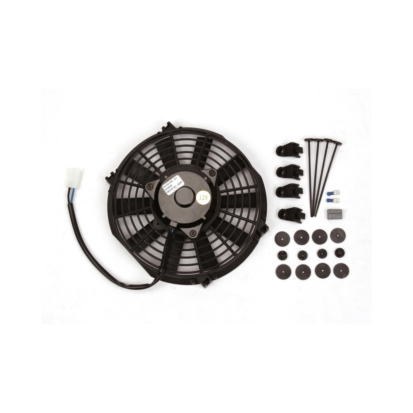Electric Cooling Fan Reversible- 9 Inch Diameter 700 CFM Electric Fan with High Torque, Low Amperage Draw Motor Mr Gasket