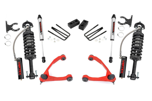 3.5 Inch Lift Kit Forged UCA Cast Steel Vertex/V2 Red Silverado/Sierra 1500 (07-13) Rough Country