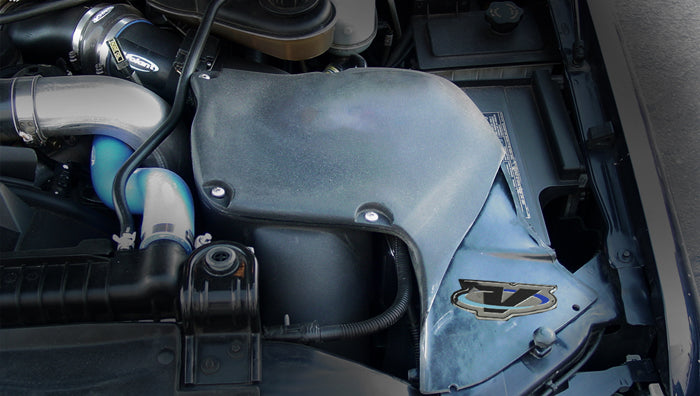 Closed Box Air Intake w/Primo Filter 03-07 Excursion/F-250/F-350/F-450/F-550 Super Duty Red Filter Volant-1