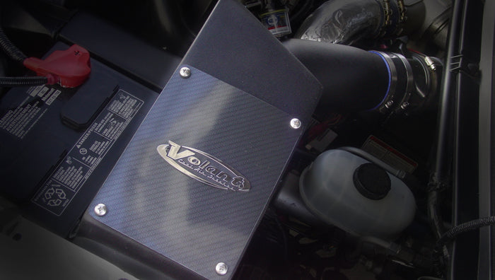 Closed Box Air Intake w/Primo Filter 99-03 Excursion/F-250/F-350/F-450/F-550 Super Duty Red Filter Volant-2