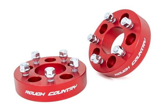 1.5 Inch Wheel Spacers| 5x4.5 | Red | Jeep Cherokee XJ/Comanche MJ/Wrangler TJ  Rough Country