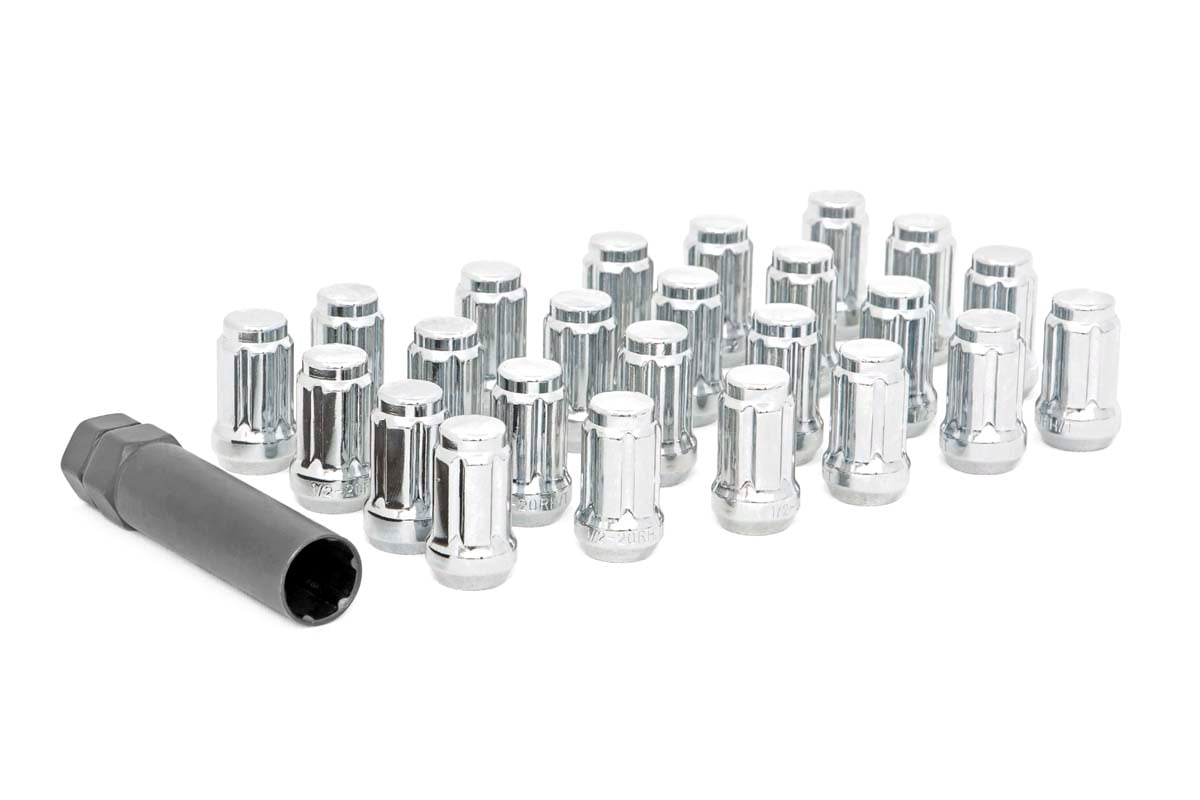 Lug Nut Set | 1/2x20 | 24 Qty | Chrome Rough Country