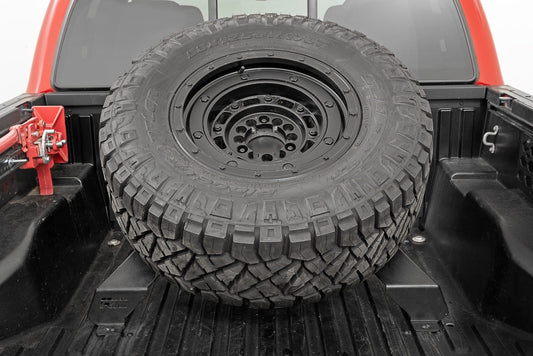 Bed Mount Spare Tire Carrier | Universal (5x5.5 6x5.5 6x135 & 5x5.0 Bolt Patterns) Rough Country