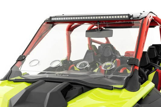 Vented Full Windshield | Scratch Resistant | Polaris RZR Turbo R Rough Country