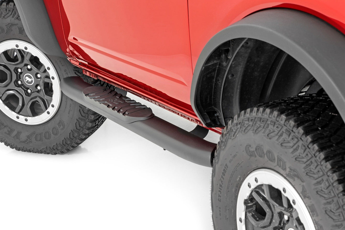 Oval Nerf Steps | 2-Door | Black | Ford Bronco (2 Door) 4WD (2021-2024) Rough Country